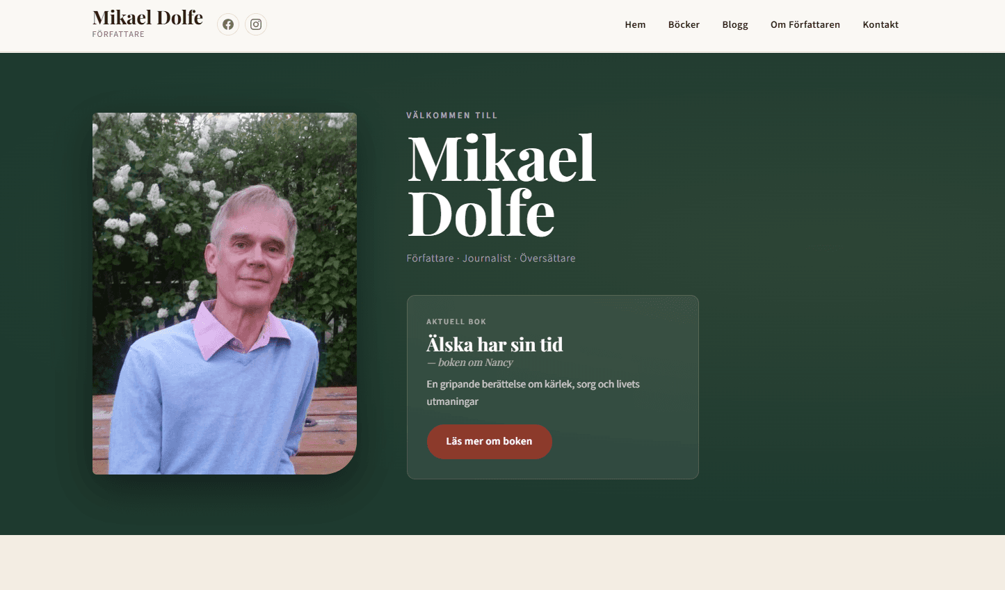 Mikaeldolfe.se — personlig webbplats för Mikael Dolfe